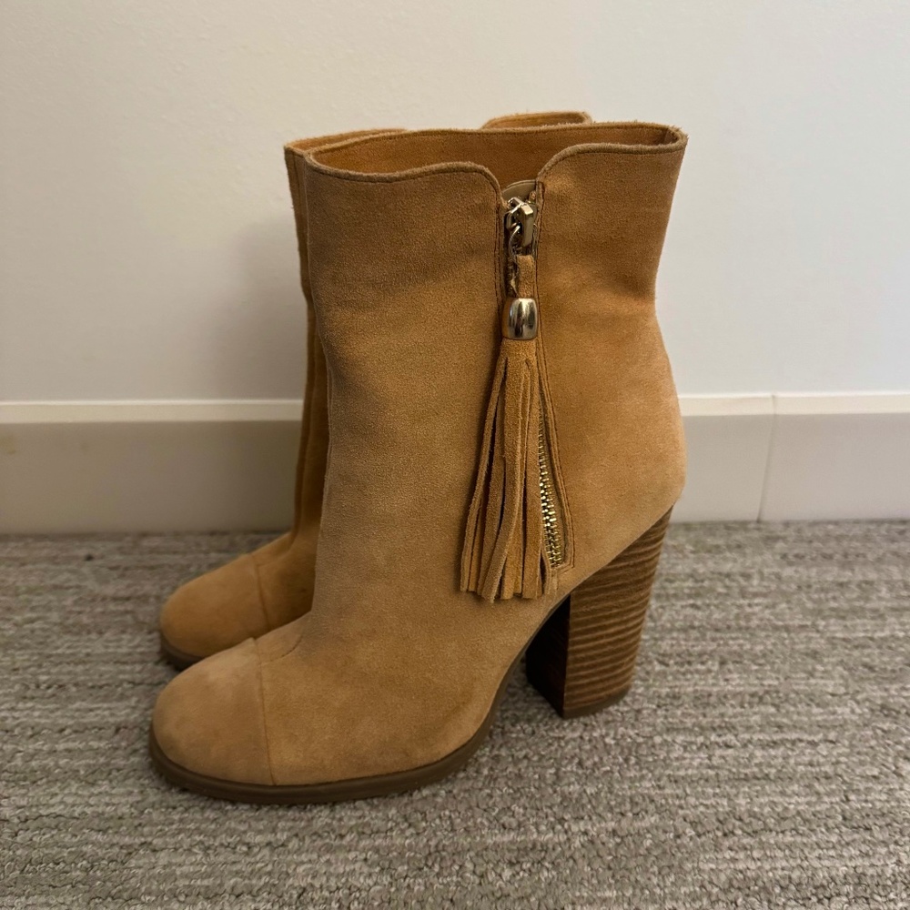 Suede booties